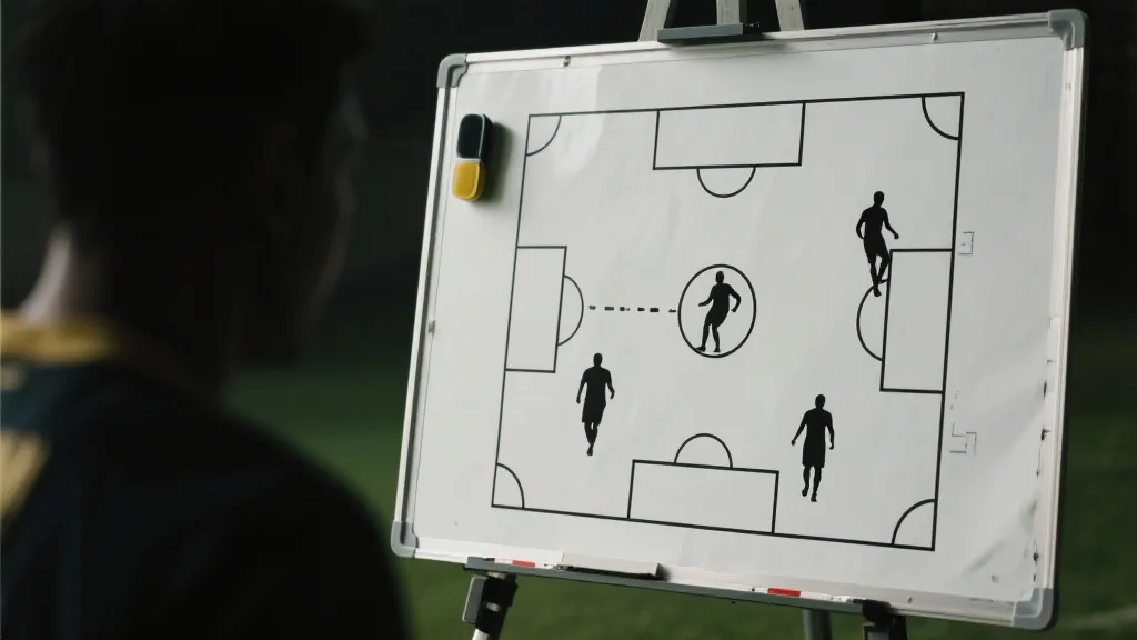 战术板与球员剪影，象征小组赛对手分析与赛程规划